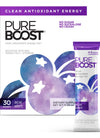 Pureboost Clean Energy Drink Mix - Sugar-Free, B12, Electrolytes, 30 Count, Acai Alert
