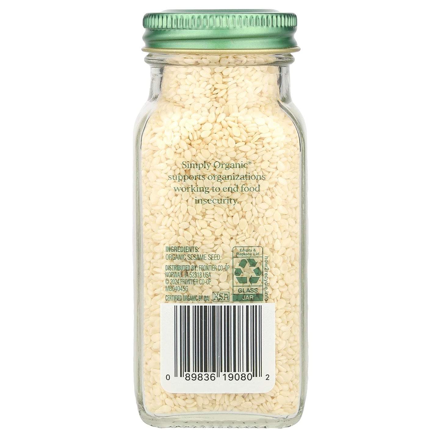 Simply Organic Organic Whole Sesame Seeds, 2.8 Ounce