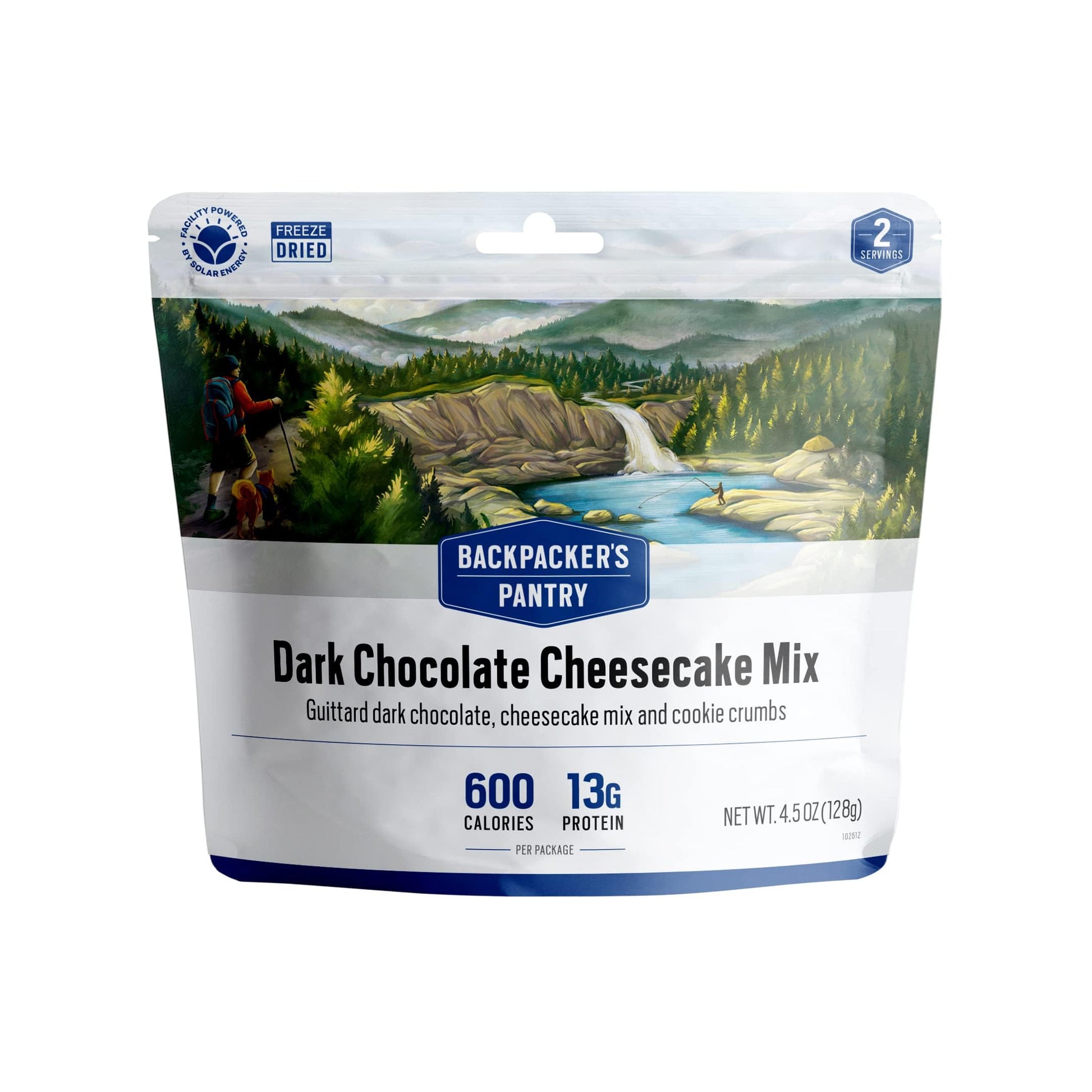Backpackers Pantry Dark Chocolate Cheesecake Mix - Freeze Dried Backpacking & Camping Food - Emergency Food - 13 Grams of Protein, Vegetarian - 1 Count