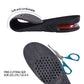 Lansian 3-Layer Height Increase Shoe Insoles for Men & Women - Black Air Cushion Lift Kit (2.75 / 7cm) - Comfortable Heel Inserts