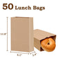 Paper Lunch Bags 100 Count Brown Lunch Bags 8Lb Brown Paper Bags Sack Bulk Strong For Small Business