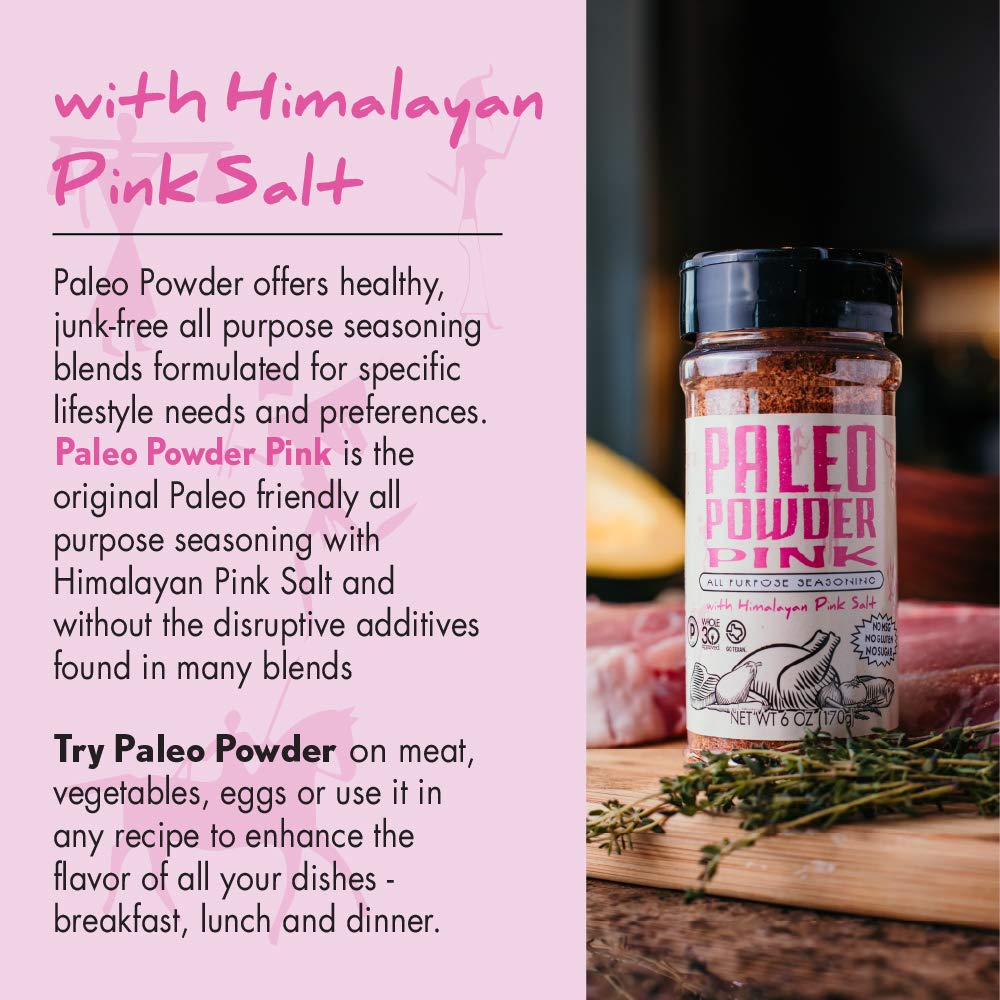 Paleo Powder All Purpose Seasoning with Himalayan Pink Salt | The Original Paleo Food Seasoning with Pure Himalayan Salt for all