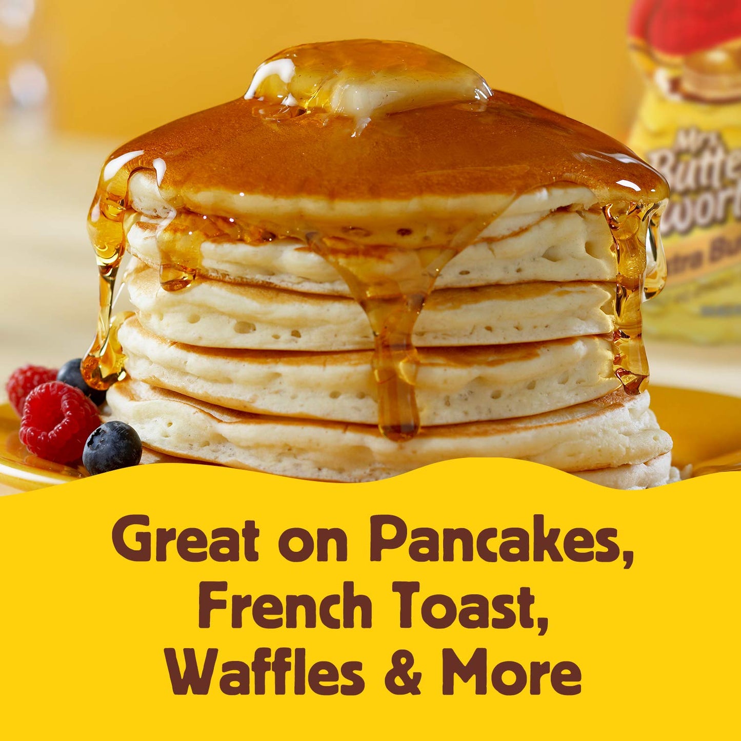 Mrs. Butterworth'S Original Thick And Rich Pancake Syrup, Maple Flavored Syrup For Pancakes, Waffles And Breakfast Food, 248 Fl