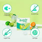 Teazen Green Mandarin Lime Kombucha Tea, Hydration Drink Mix, Sugar Free, Live Probiotics & Prebiotics, 10 Sticks, 1.76Oz