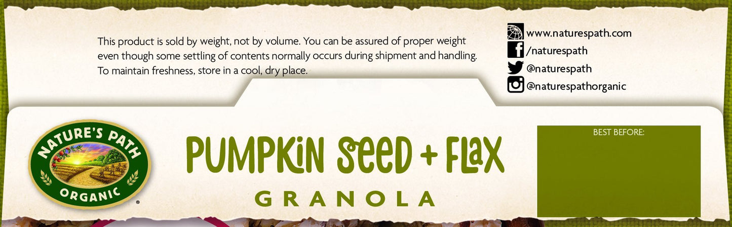 Natures Path Organic Granola Cereal, Pumpkin Seed + Flax, 11.5 Ounce Box (Pack Of 6)
