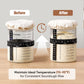 Koackl Sourdough Starter Kit with Glass Jar, 40oz, Magnetic Lame, Thermometer, Sc r, Cloth Cover, Transparent Color