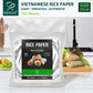 Soeos Rice Paper, White Rice Paper Wrappers, 3 Pack, 102 Sheets-Fresh Spring Roll Wrappers & Dumplings, Non-Gmo, Gluten-Free, Lo