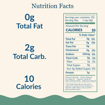 Maine Coast Sea Vegetables Kelp Granules Blend | Organic Seaweed Snacks | Sustainably Harvested | Low Sodium Salt Alternative |