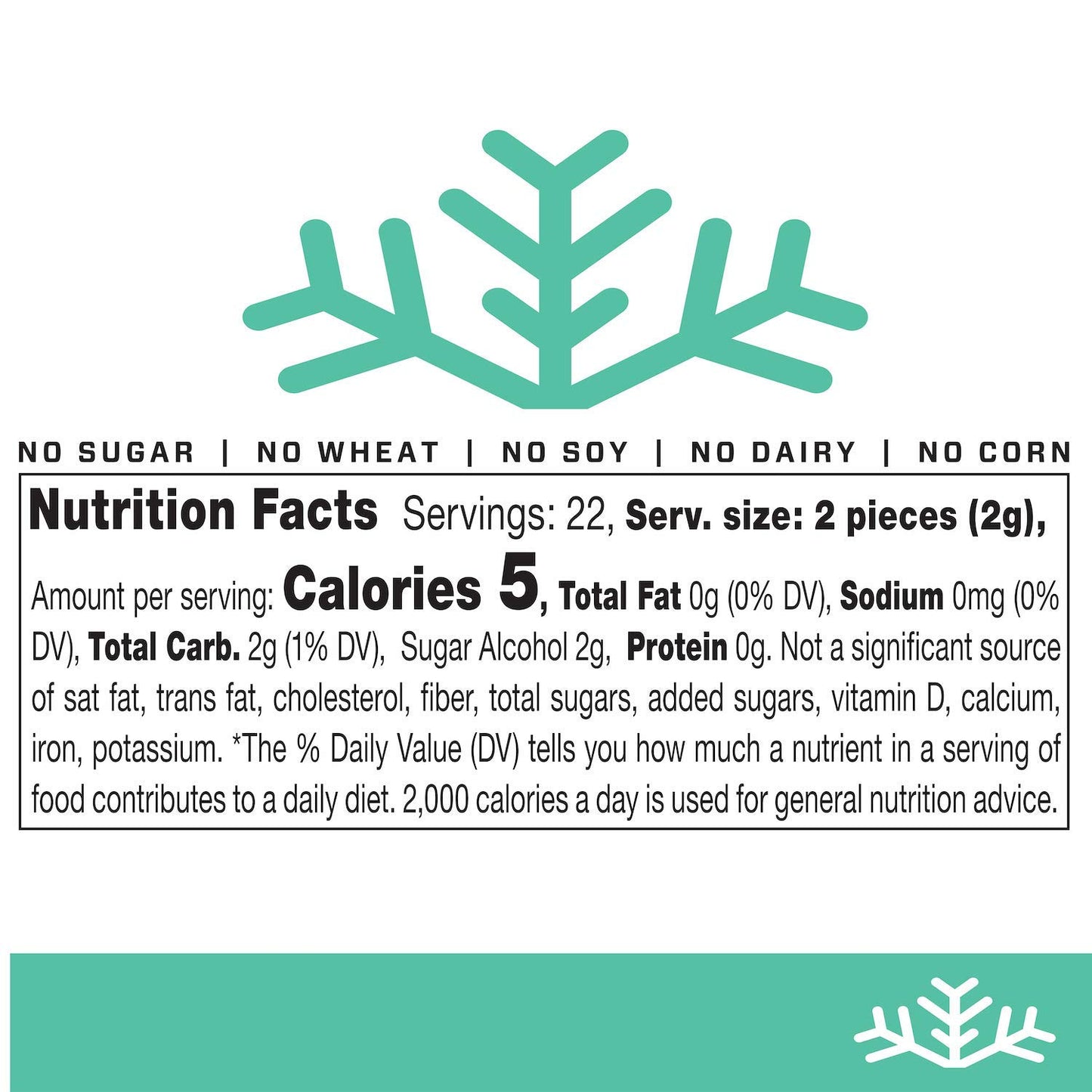 Wintergreen Keto Xylitol Candy Chips - Sn 1.5Oz Tin - Sugar-Free Candy With Only 2 Ingredients | Low Carbs, Diabetic-Friendly, N