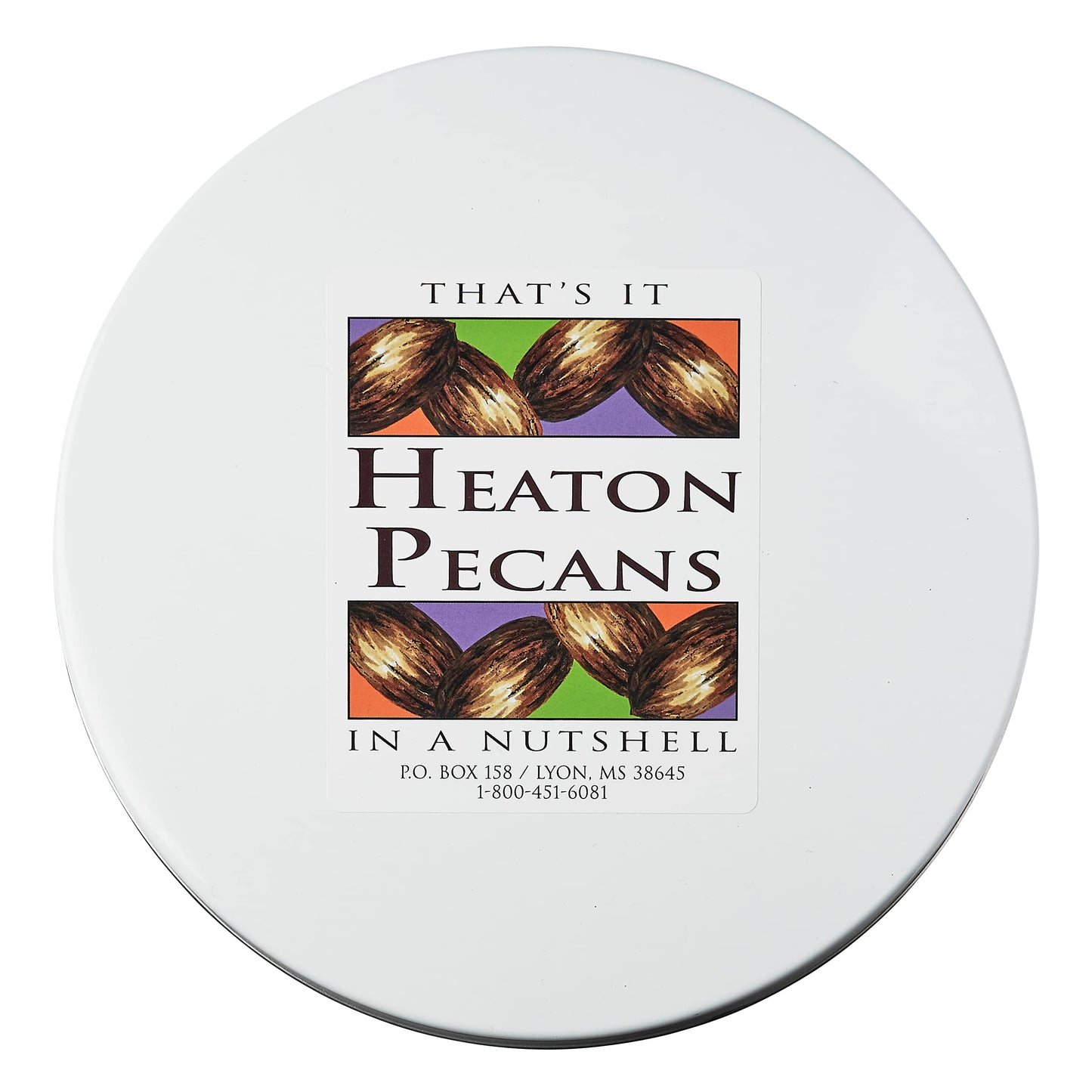 Heaton Pecans Milk Chocolate Covered, Roasted & Praline Glazed Pecan Halves, Christmas, Thanksgiving, Candied Pecans Gift Tin, G