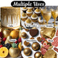 Bulk- 10G - Gold Edible Glitter For Drinks, Gold Sprinkles For Cake Decorating, Cocktails, Gold Luster Dust Edible Glitter For C