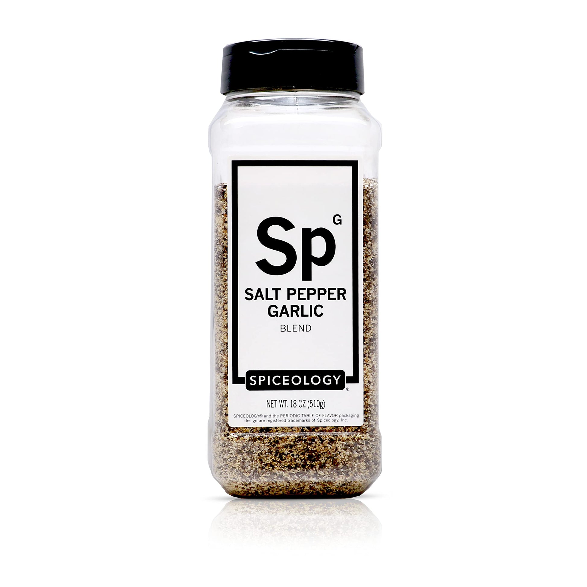 Spiceology - Salt Pepper Garlic - SPG - Use On: Steak, Chicken, Hamburgers, Brisket, Turkey, Stew - BBQ Rub - Seasoned Salt - Sp