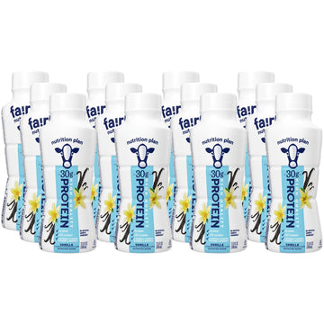 DARMEL Protein Shakes Vanilla - Lactose Free, Gluten Free, Low-Sugar - 11.5 Fl Oz (Pack of 12)