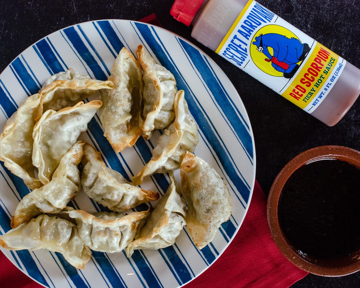 Secret Aardvark Red Scorpion Hot Sauce - Hottest Hot Sauce, Low Carb, Dairy Free, Spicy Bbq Sauce, Hot Sauce & Marinade - 8 Fl O