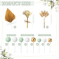 53 Pcs Boho Cake Topper Mini Balls Cake Toppers Foam Balloon Cake Toppers Palm Leaves Artificial Dried Flower Cake Toppers For B