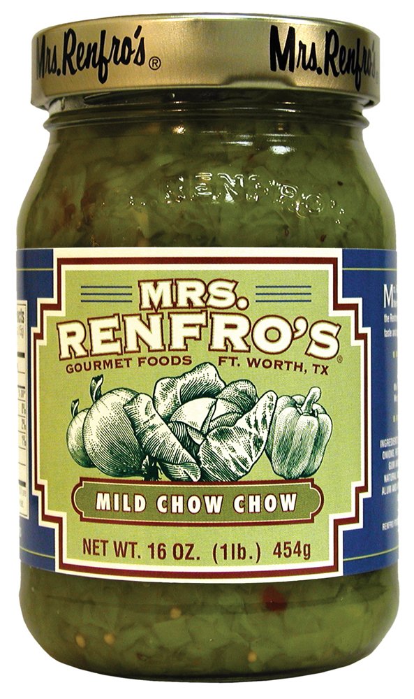 Mrs. Renfro'S Mild Chow Chow | No Hfcs, 16-Oz Jar (Pack Of 4)