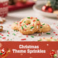 Twisweet Christmas Sprinkles, Edible Red Green White Sprinkles for Cake Decorating, Christmas Jimmies Sugar Sprinkle, Confetti B