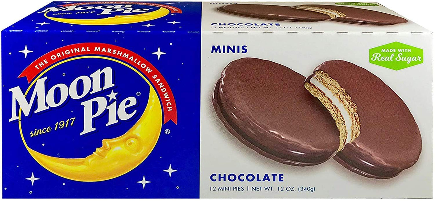 Moonpie Mini Chocolate Marshmallow Sandwich  12 Count (Pack Of 8)