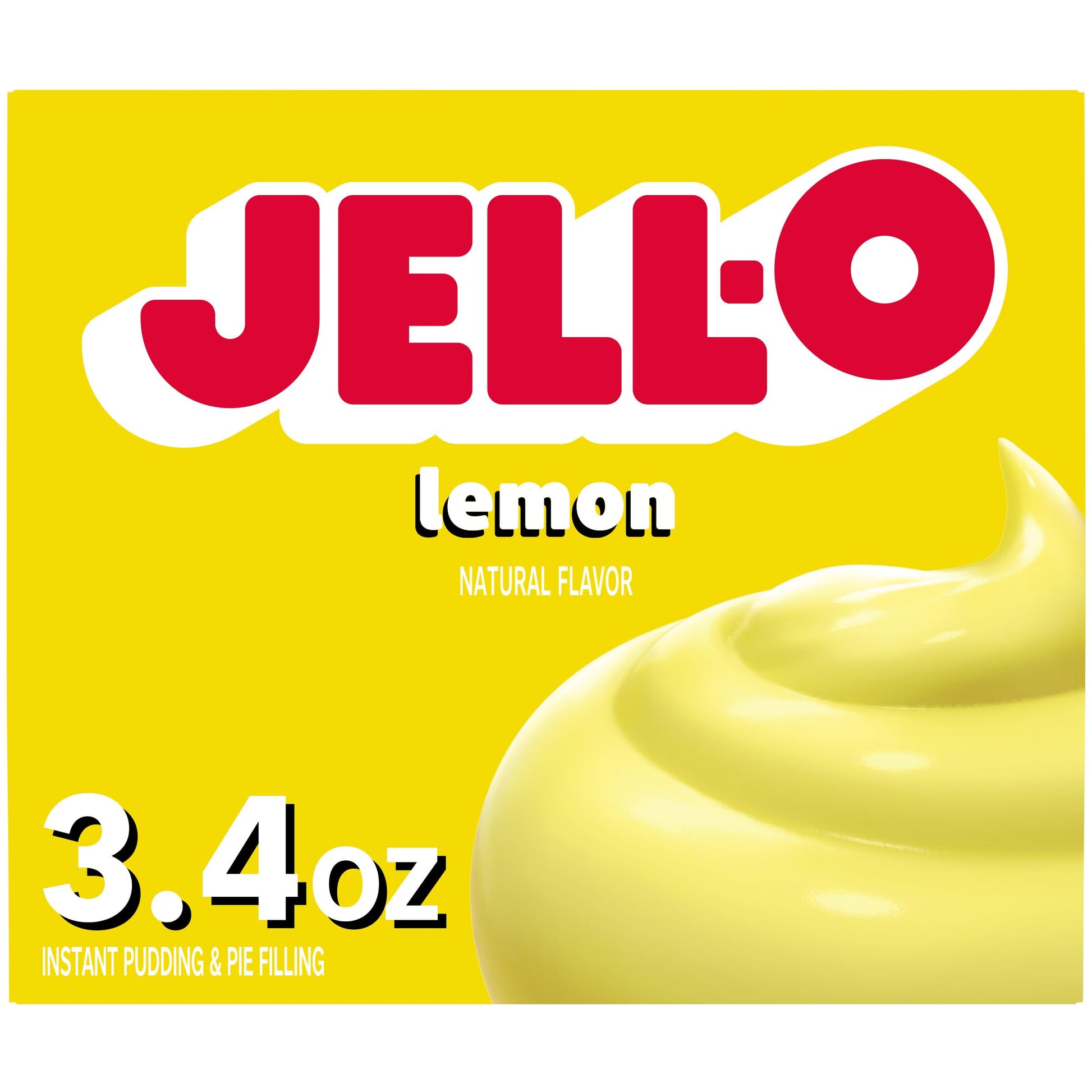 Jell-O Instant Pudding & Pie Filling Mix, Lemon, 3.2 oz Boxes, 24 Count, Model 10043000204402