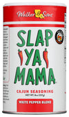 SLAP YA MAMA White Pepper Blend Cajun Seasoning, Kosher, Gluten Free, 8 Ounce (Pack of 6)