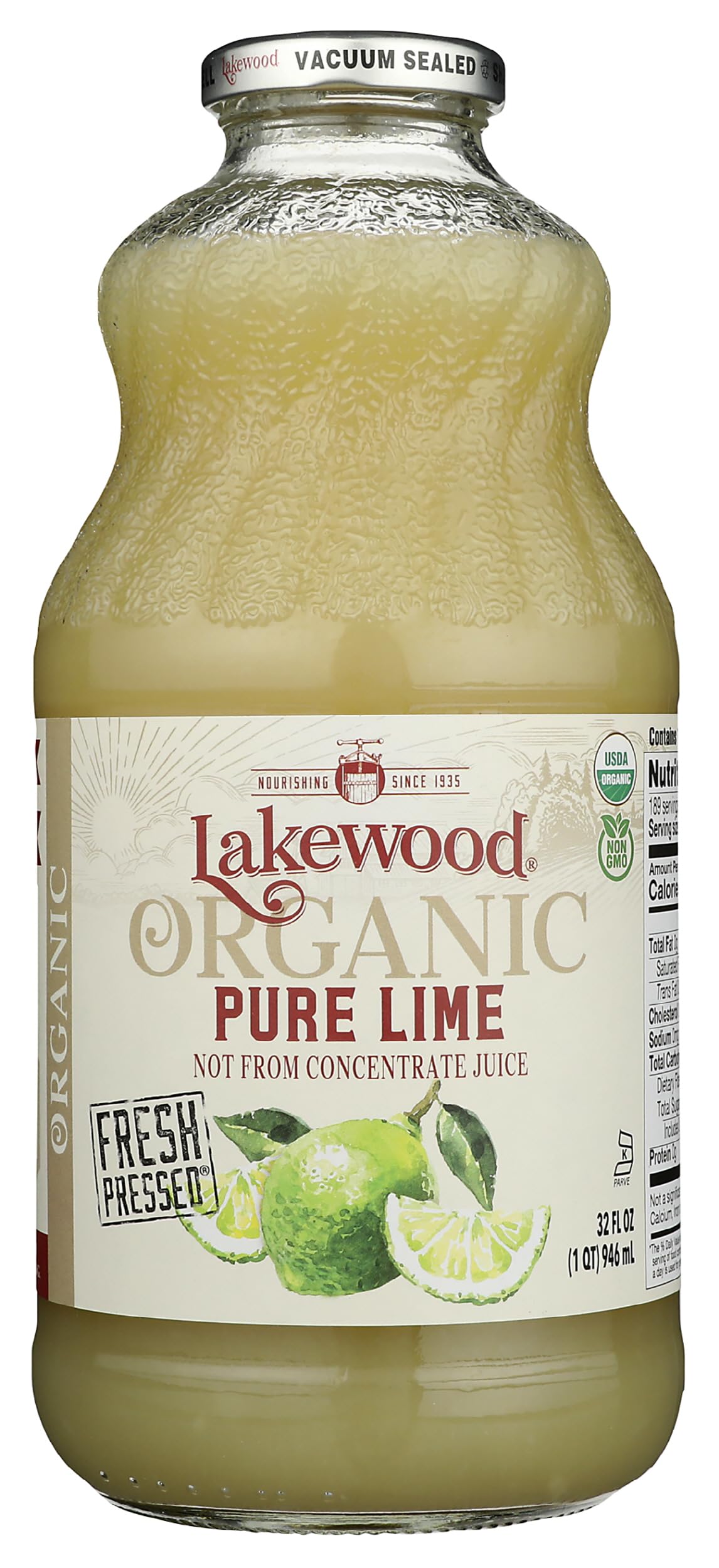 LAKEWOOD Organic Pure Lime, 32 FZ