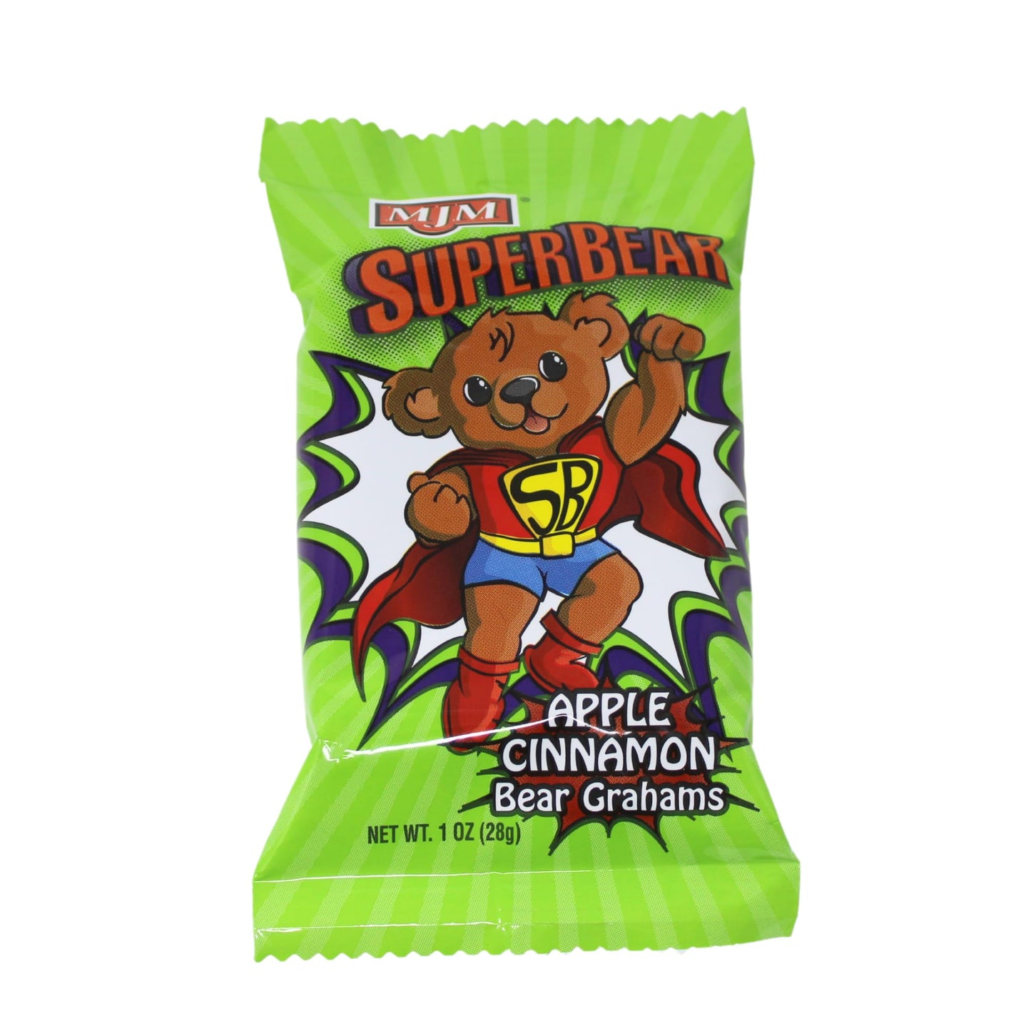 MJM Apple Cinnamon Super Bear Grahams - 300 Count, 1 oz Packs, Brown
