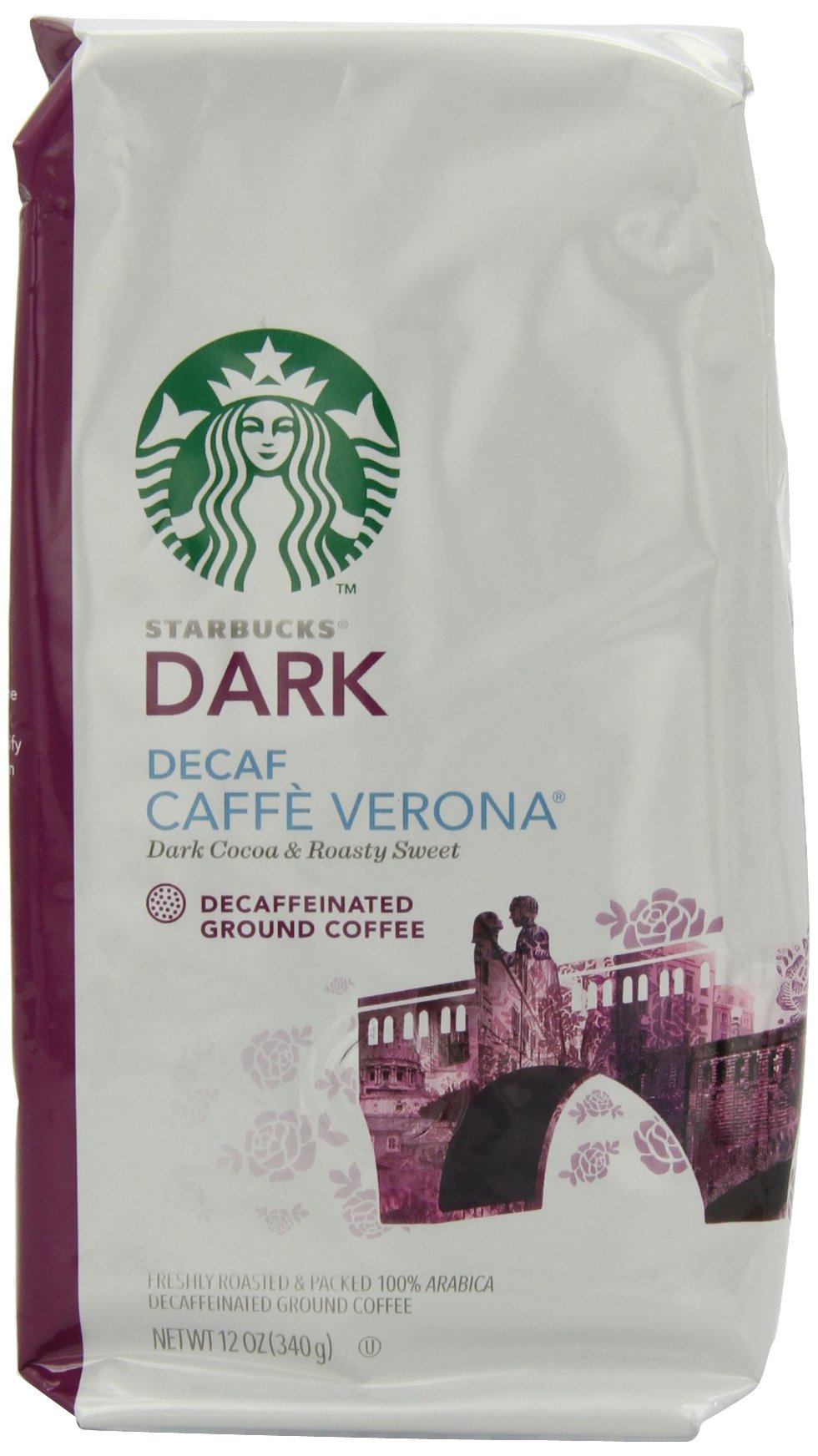 Starbucks Decaf Caffe Verona Ground Coffee, 12 Ounce (Pack Of 3)