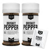 Lillie's Q - Brisket Pepper BBQ Rub, Cracked Pepper BBQ Rub, Traditional Texas-Style Brisket Barbeque Rub, Perfect Barbeque Seas