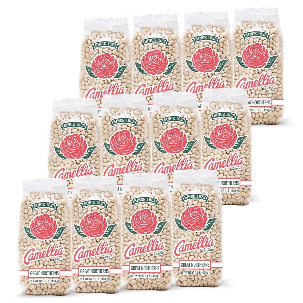 Camellia Brand Dried Great Northern Beans 1 Pound (Pack Of 12)