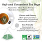 Wild Bliss Organic Wild Thyme Tea - Caffeine Free Herbal Support - 20 Plant Based Tea Bags