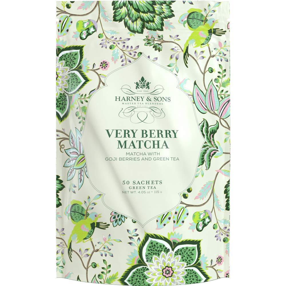 Harney & Sons Very Berry Matcha Tea  50ct sachet bag