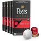 Peets Coffee Medium Roast Espresso Capsules Compatible with Nespresso, Crema Scura Intensity 9, 50 Count (5 Boxes of 10)