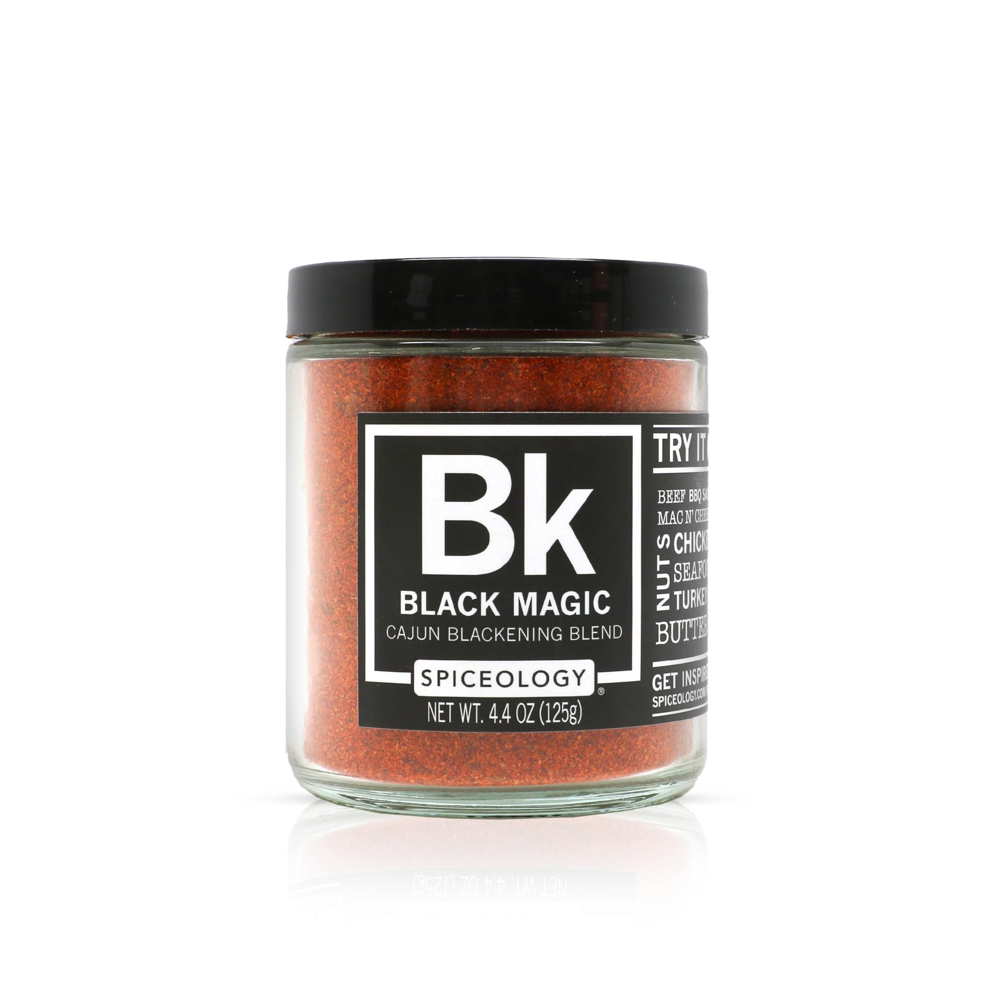 Spiceology – Black Magic Cajun Blackening Seasoning – Bold & Savory Spice Blend for Chicken, Fish, Turkey, and More – Versatile Dry Rub – 4.4 oz
