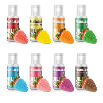 Oil Based Food Coloring Set for Chocolate - 8 colors Vibrant Edible Baking Food Dye for Chocolate, Candy Melts, Fondant, Butter,