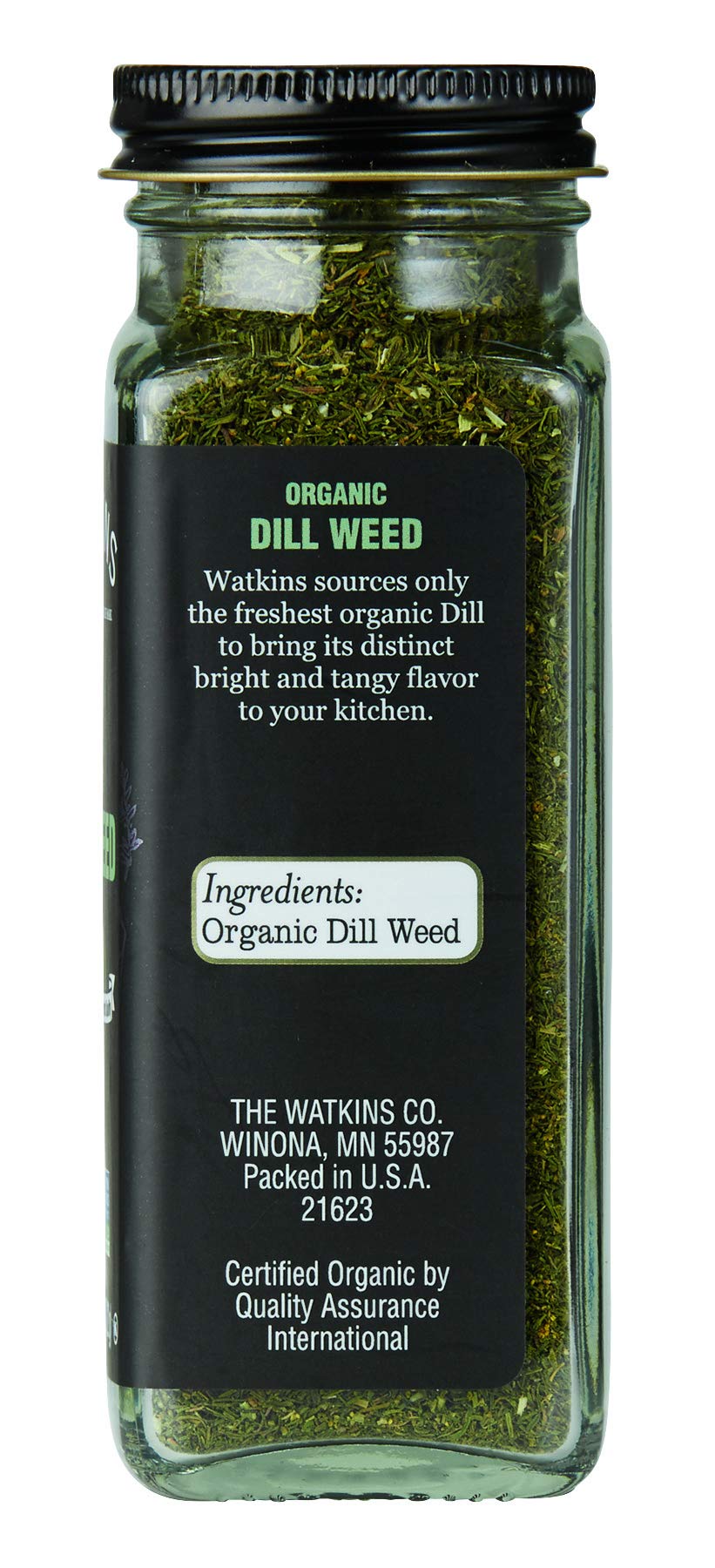 Watkins Organic Dill  , 3 Count, 0.78 Ounce Each, Culinary Herb Seasoning