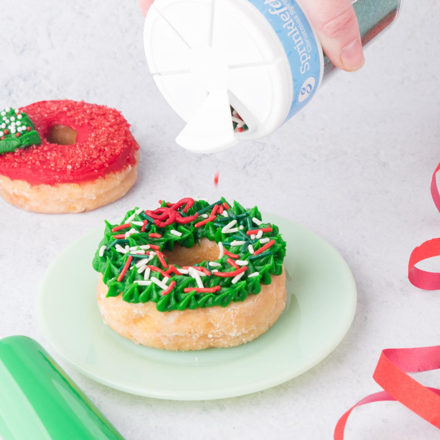Sweets Indeed Christmas Sprinkles, Edible Sprinkle Mix, Tree Confetti, Jimmies, Sanding Sugar, Perfect For Cake Decorations, Bak