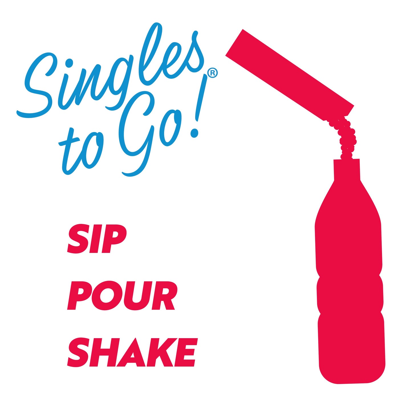 SINGLES TO GO! Sonic Singles Powdered Drink Mix, Ocean Water, 6 Sticks per Box, Pack of 12, 0.52 Ounce Each