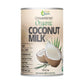 True Organic Unsweetened Coconut Milk 13.5 Fl oz - No Guar Gum  Gluten-Free  Vegan and Kosher - 18% Coconut Milk Fat (12-Pack)