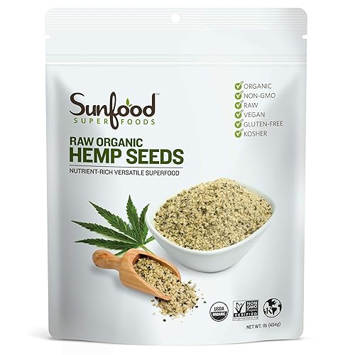 SUNFOOD HEMP SEEDSOg2SHELLED 1 LB