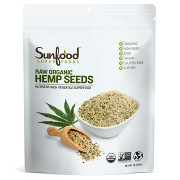 SUNFOOD HEMP SEEDSOg2SHELLED 1 LB