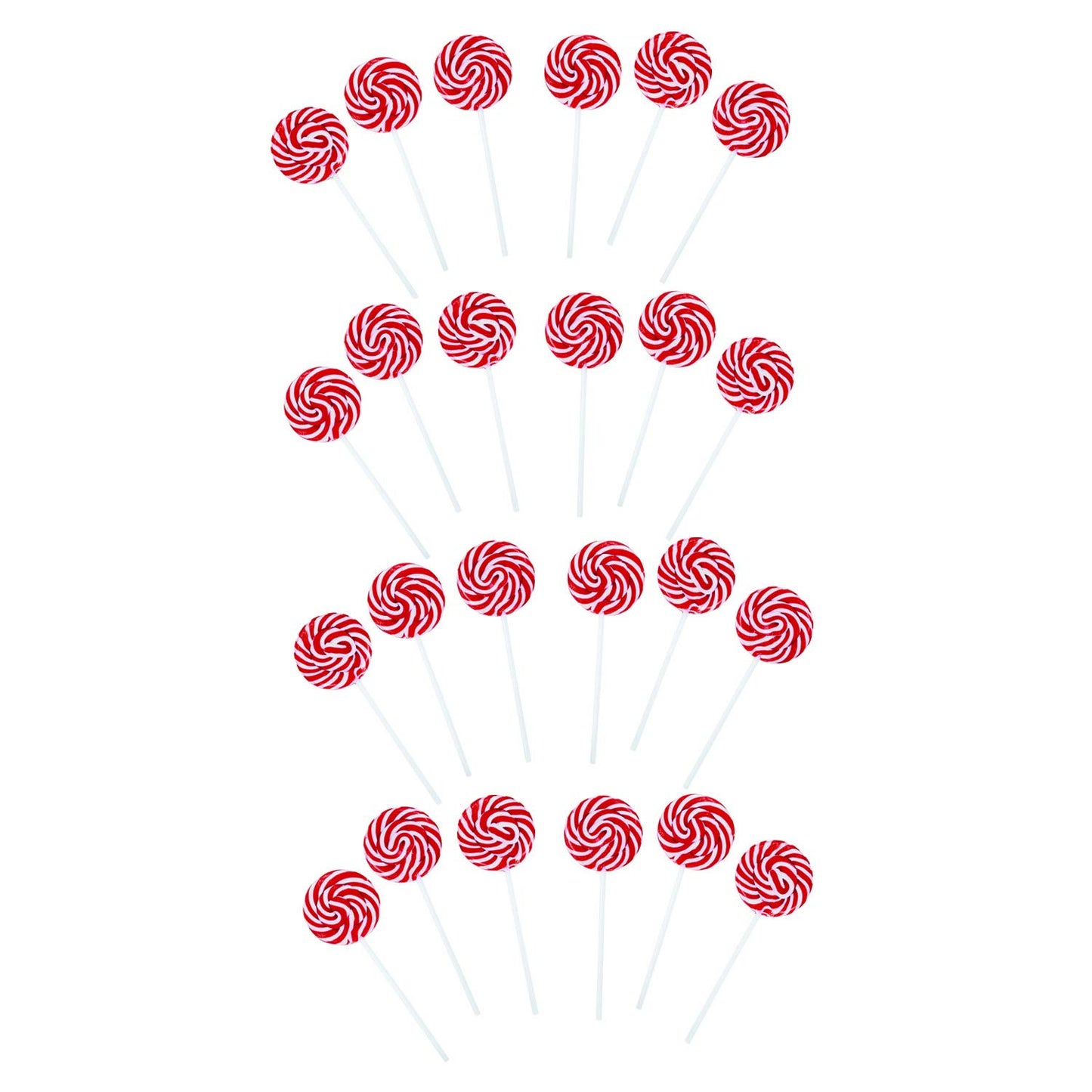 Swirl Lollipop Sucker - Bulk Set Of 24 Individually Wrapped Pops - Candy Buffets, Graduation Parties, Anniversaries & Weddings,