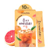 Teazen Summer Grapefruit Iced Tea, Sugar Free, Uva Black Tea, Hydration Drink Mix, 10 Sticks, 1.76Oz