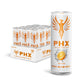 PHX Hydration Energy Drink - 700mg Electrolytes  200mg Natural Green Tea Caffeine  100% Daily Value 8 Essential Vitamins - 12 oz Cans (12 Pack) (12 Pack  Orange)