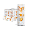 PHX Hydration Energy Drink - 700mg Electrolytes  200mg Natural Green Tea Caffeine  100% Daily Value 8 Essential Vitamins - 12 oz Cans (12 Pack) (12 Pack  Orange)