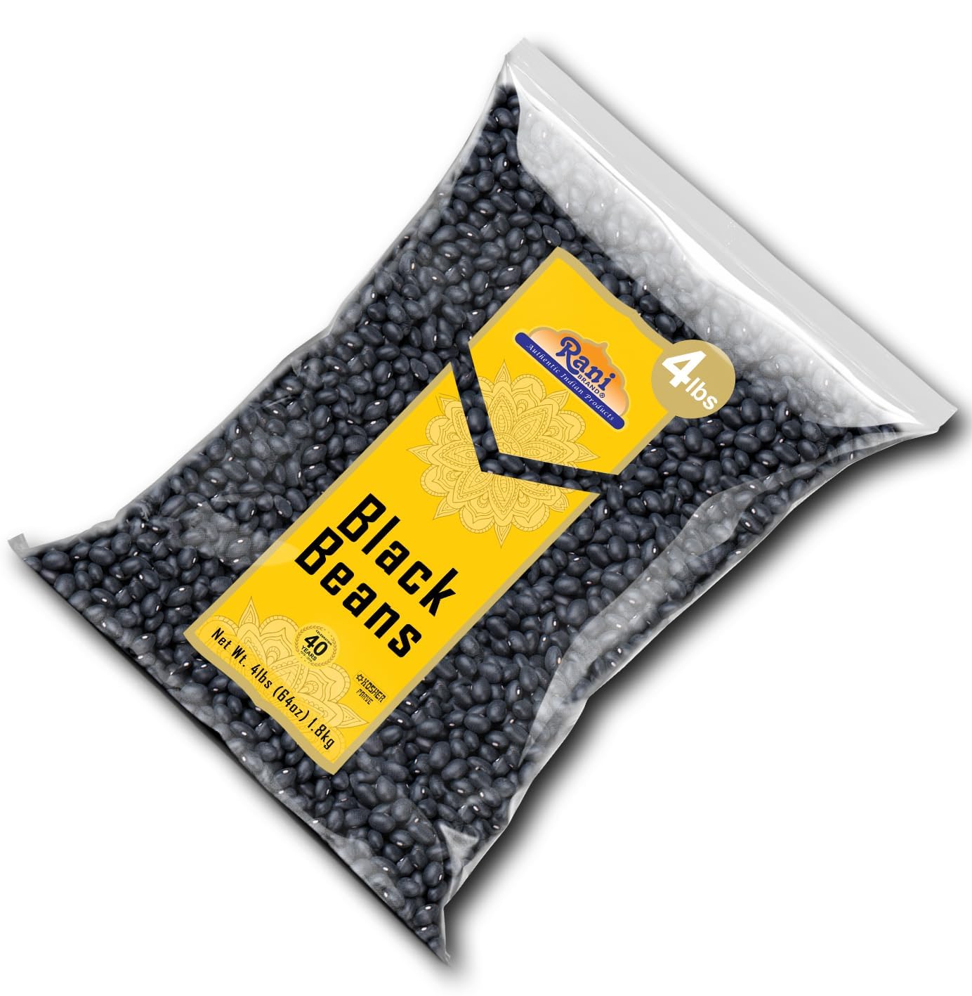 Rani Black Beans (Thull Rajma) 64Oz (4Lbs) 1.81Kg Bulk ~ All Natural | Vegan | Gluten Friendly | Non-Gmo | Kosher | Product Of U