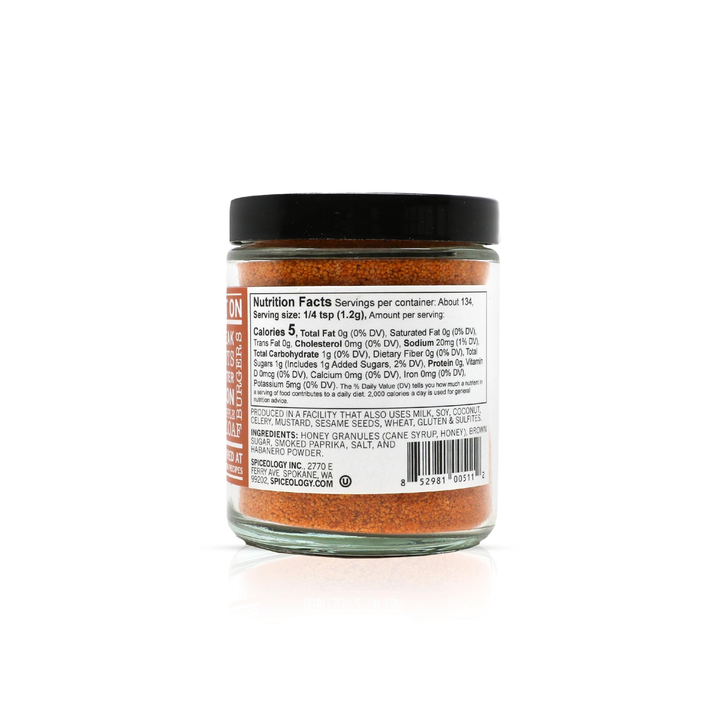 Spiceology Smoky Honey Habanero BBQ Rub - Sweet & Spicy Seasoning - 5.7 oz