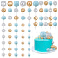 Gyufise 30Pcs Mini Balloon Cake Topper Foam Ball Cake Picks Decorations Faux Pearl Balls Diy Cake Topper Decoration For Baby Sho