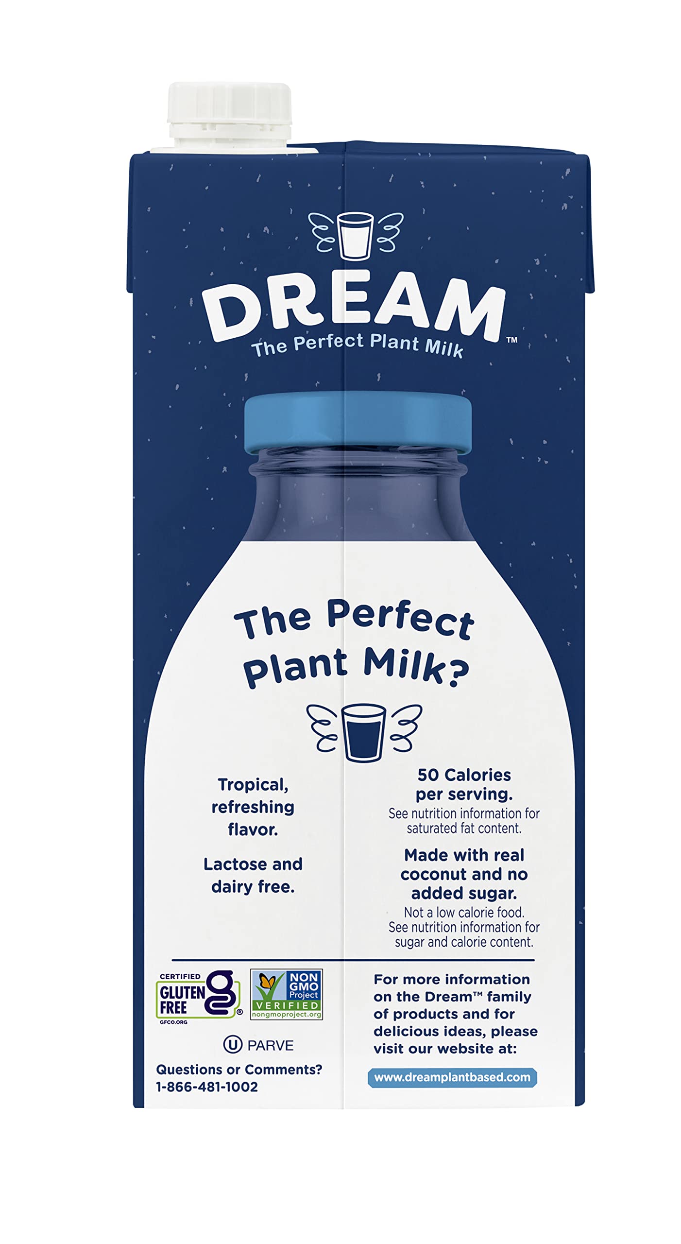 Coconut Dream Enriched Coconut Drink, Original Unsweetened, 32 Oz (Pack of 12)