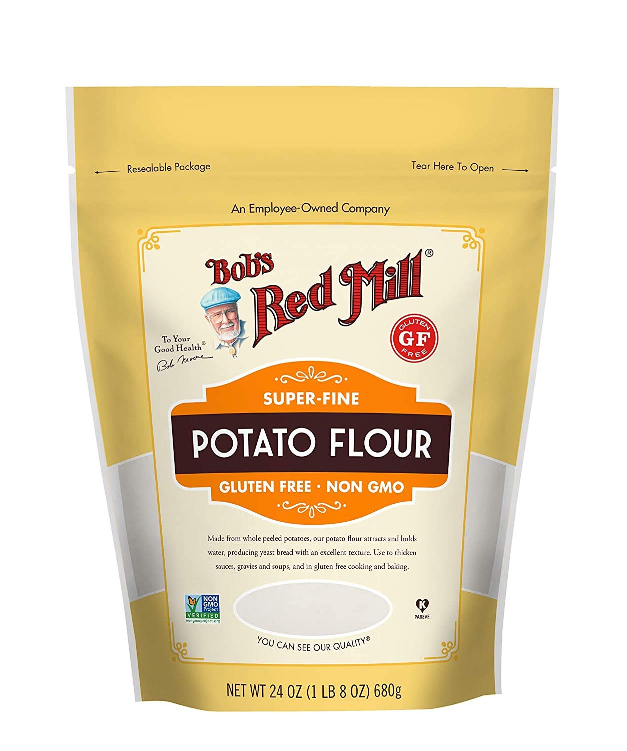 Bobs Red Mill Potato Flour, 24 Ounce, Pack of 3, Gluten-Free, Great for Baking and Cooking