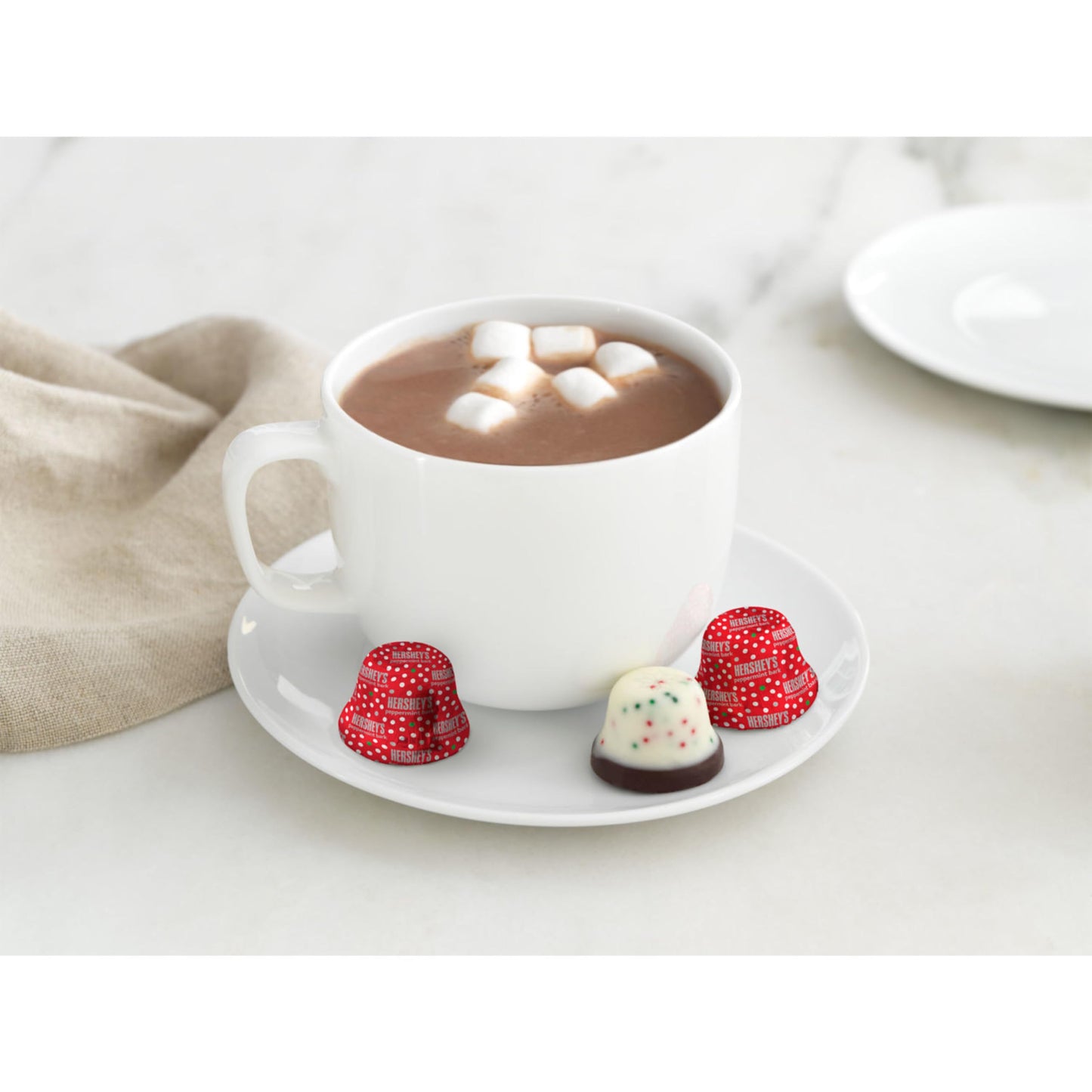 Hershey'S Peppermint Bark Bells, Christmas Candy Bag, 9 Oz
